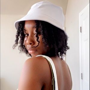 White bucket Hat